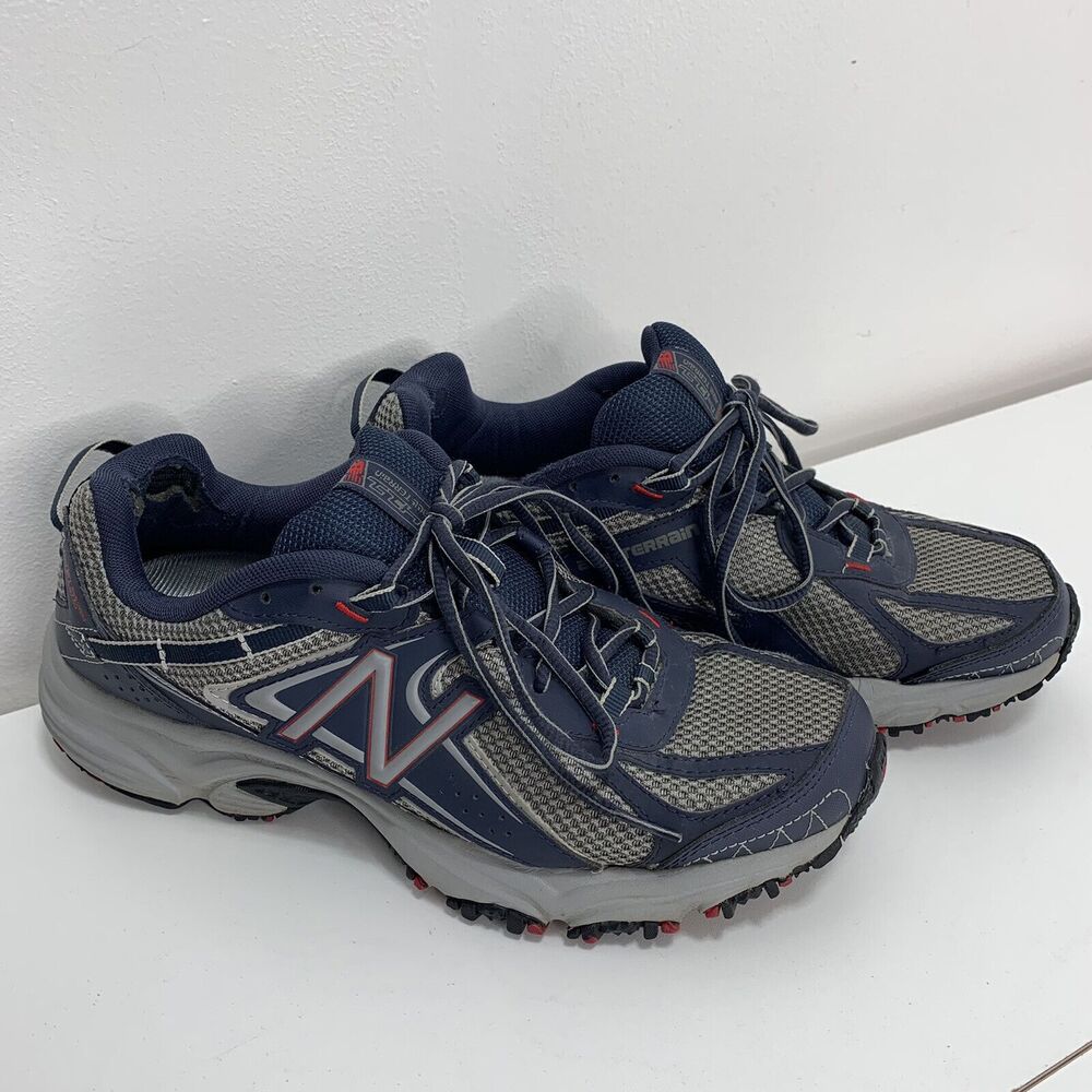 New Balance Mens 411 V2 Running Shoes Blue Gray MT411NV2 Lace Up Size 9